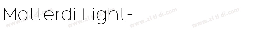 Matterdi Light字体转换